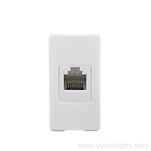 RJ11 4wires Tel Socket Outlet Modular for plastic